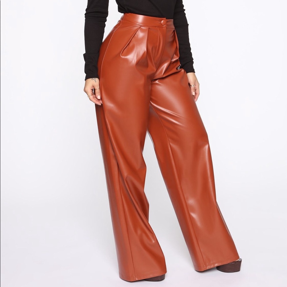 Faux Leather Pants